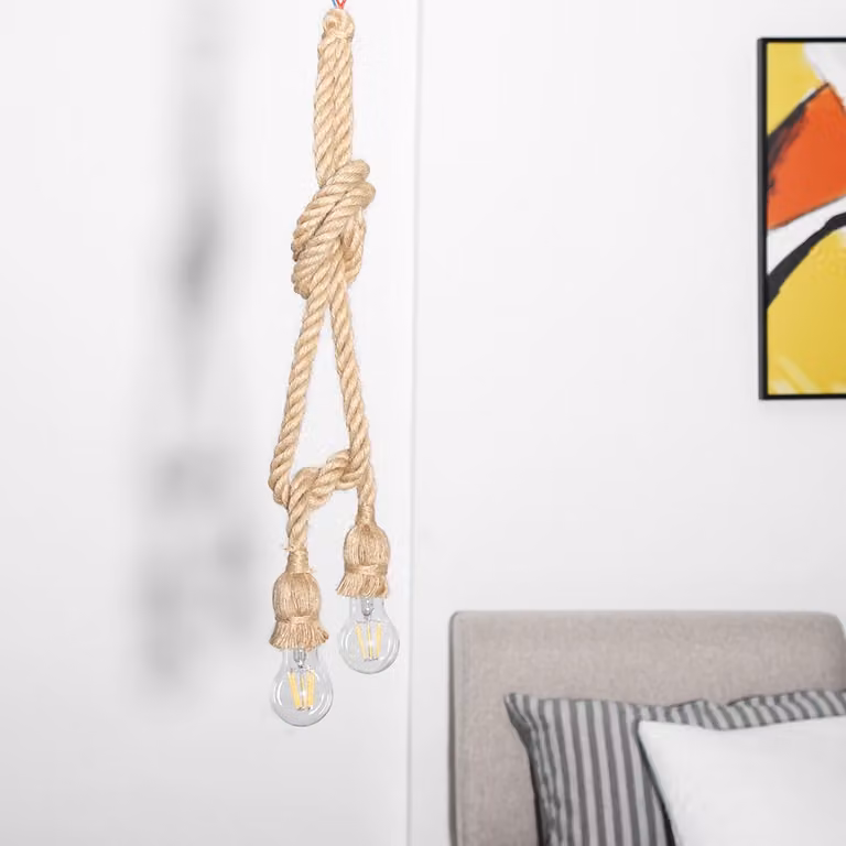 Oprawka lampy, podstawa lampy, sznur konopny lampy, oprawka żarówki, podstawa żarówki