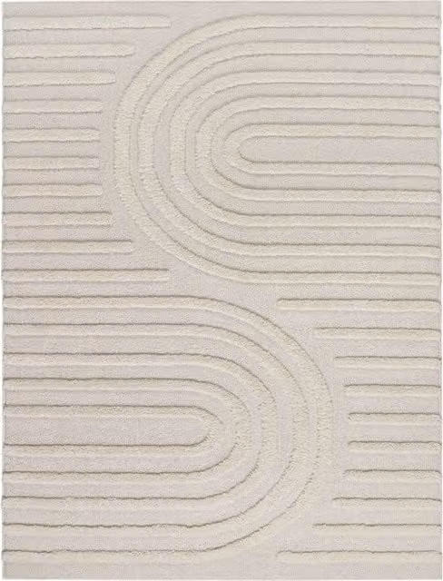 Dywan Geneva beżowy prostokątny o wzorze abstrakcyjnym boho W x S: 30 x 80 cm