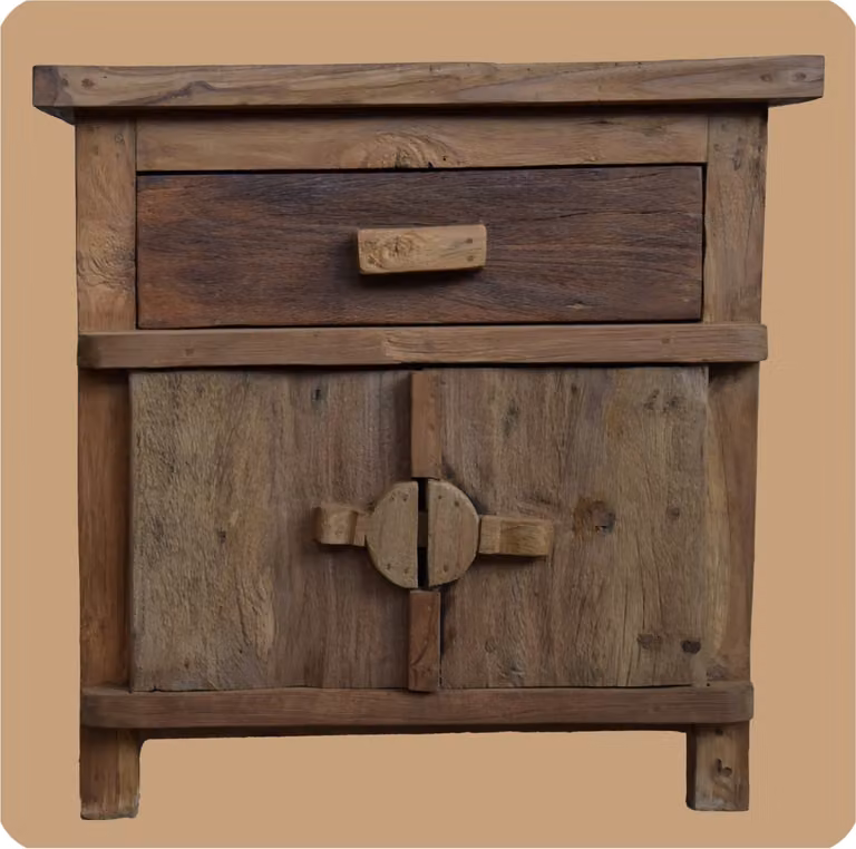 Komoda z drewna odzyskanego | Pure Antique 3 | Recykling drewna tekowego absolutnie wyjątkowy