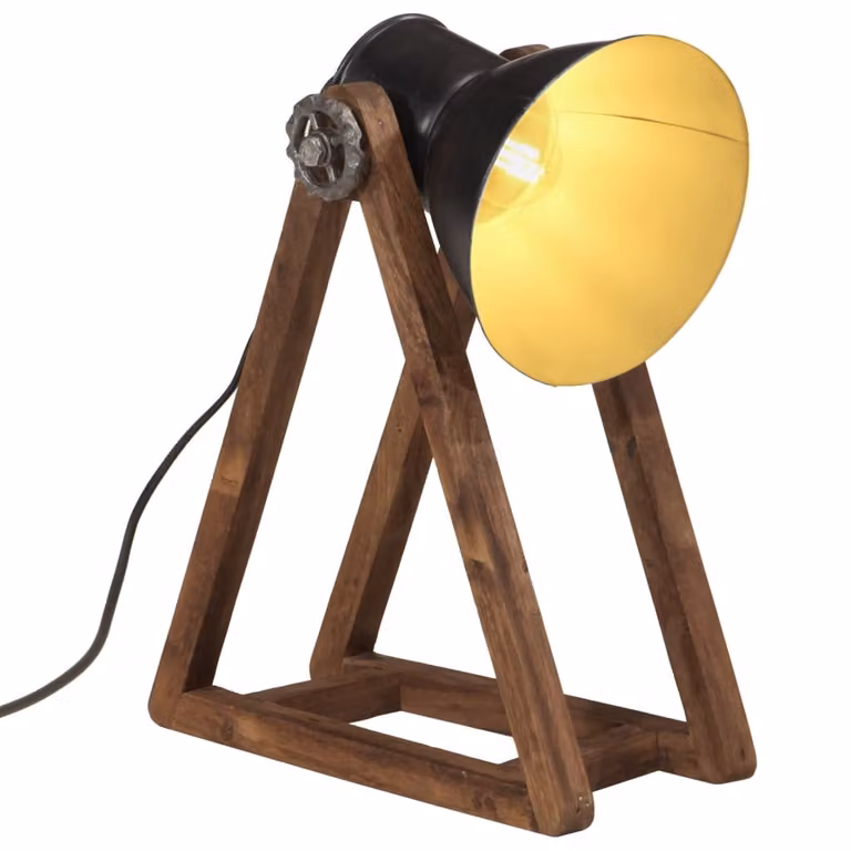 Lampa stołowa, 25 W, czarna, 30x17x40 cm, E27
