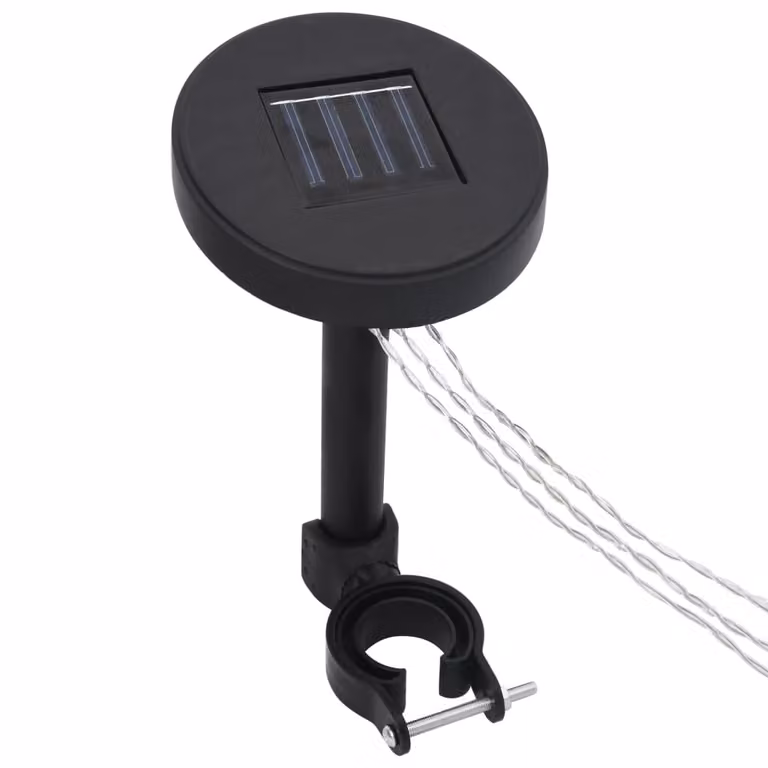 vidaXL Lampiony ogrodowe LED z panelem słonecznym