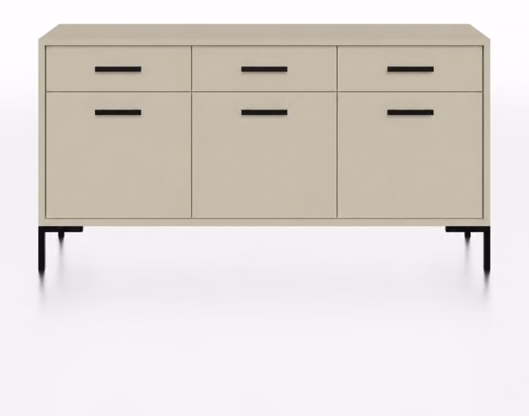 Komoda SIMPLE 3 szafki 3 szuflady – Kaszmir | 150x85x40 cm