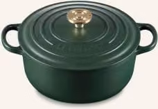 Brytfanna Le Creuset Signature wykonana z emaliowanego żeliwa w kolorze zielonym