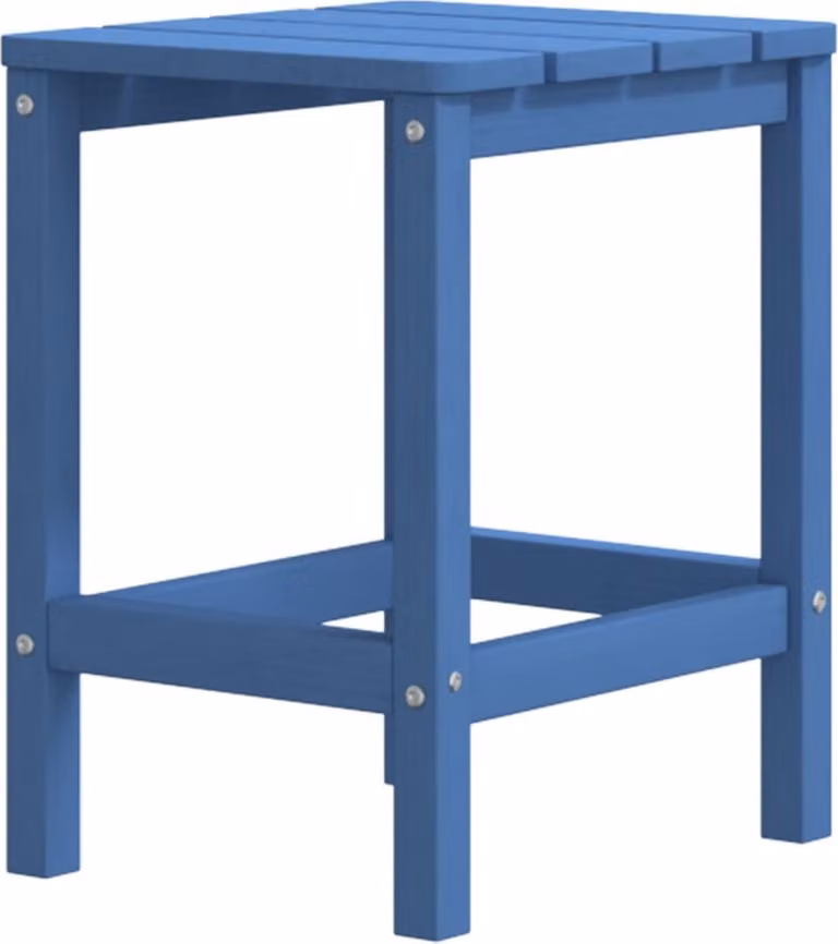 Stolik ogrodowy Adirondack, morski błękit, 38x38x46 cm, HDPE