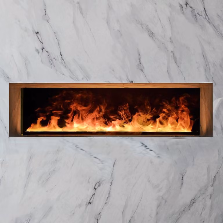 Wkład kominek elektryczny 3D do zabudowy z parą wodną, Led, z aplikacją, ElectricSun MISTique mały 60 cm