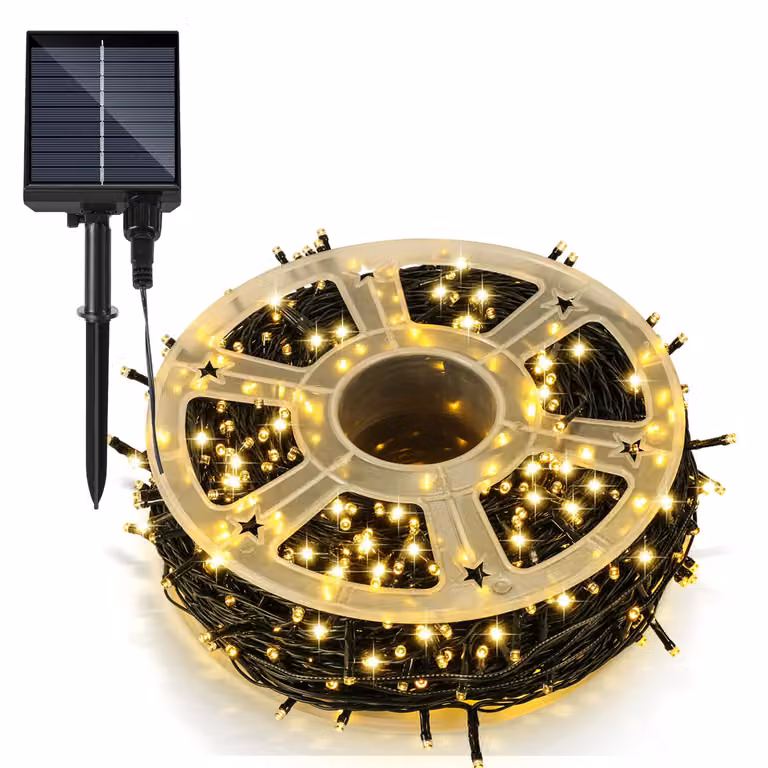 Świąteczna lampka LED na energię słoneczną, 80 metrów, 800 diod LED, 8 trybów, lampa solarna do użytku na zewnątrz i wewnątrz, idealna do dekoracji ogrodu, przyjęć i świąt Bożego Narodzenia. Oświetlenie zewnętrzne, dekoracja, światło ciepłej bieli