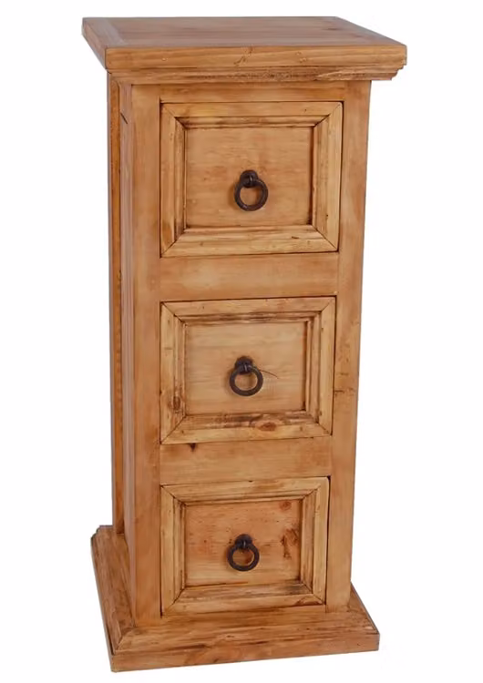 MiaMöbel Komoda Mexico Meble 32x72x31 cm Styl rustykalny Lite drewno sosnowe Miód