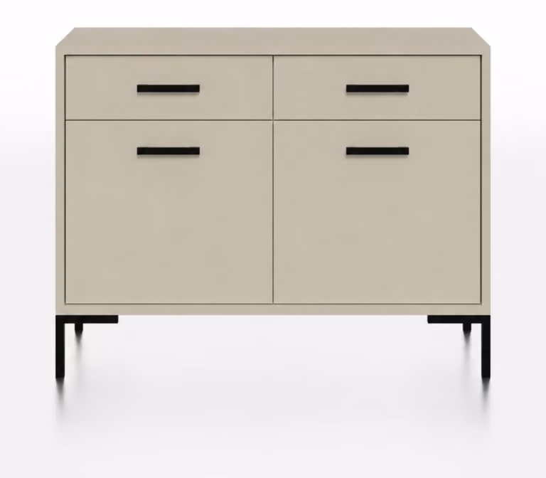 Komoda SIMPLE 2 szafki 2 szuflady – Kaszmir | 101x85x40 cm