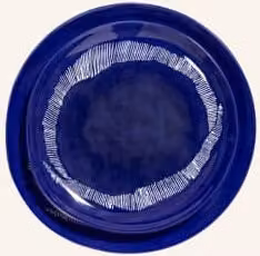 Zestaw 2 talerzy deserowych Serax Feast w kolorze niebieskim, ceramiczne