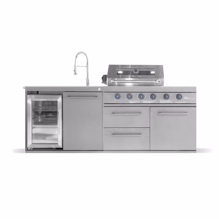 GORILLER® EMPIRE-S1 – Kuchnia zewnętrzna | Grill gazowy z 6 palnikami | System CoolClean