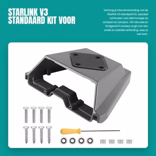 Zestaw Starlink V3 do montażu na statkach i kamperach - uchwyt na zdjęcia, obrazy i tablice