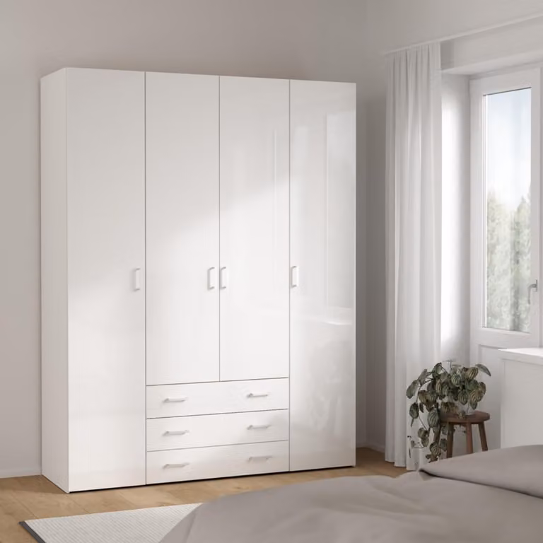 Szafa Space 70410 biała/biały połysk