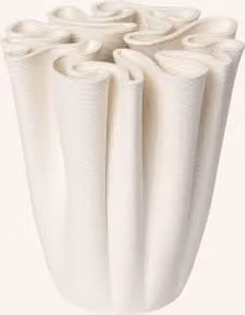Wazon ceramiczny Ferm Living Dedali w kolorze białym
