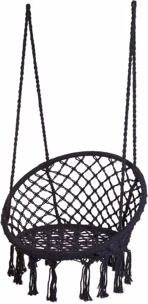 Okrągły fotel wiszący o średnicy 80 cm