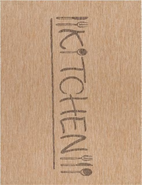 Dywan do kuchni Cuisinea beżowy W x S: 80 x 250 cm