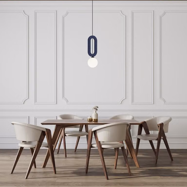 Lampa wisząca MASSO czarno-biała 1xG9x25W filc wym:118x12x12cm IP20 Italux