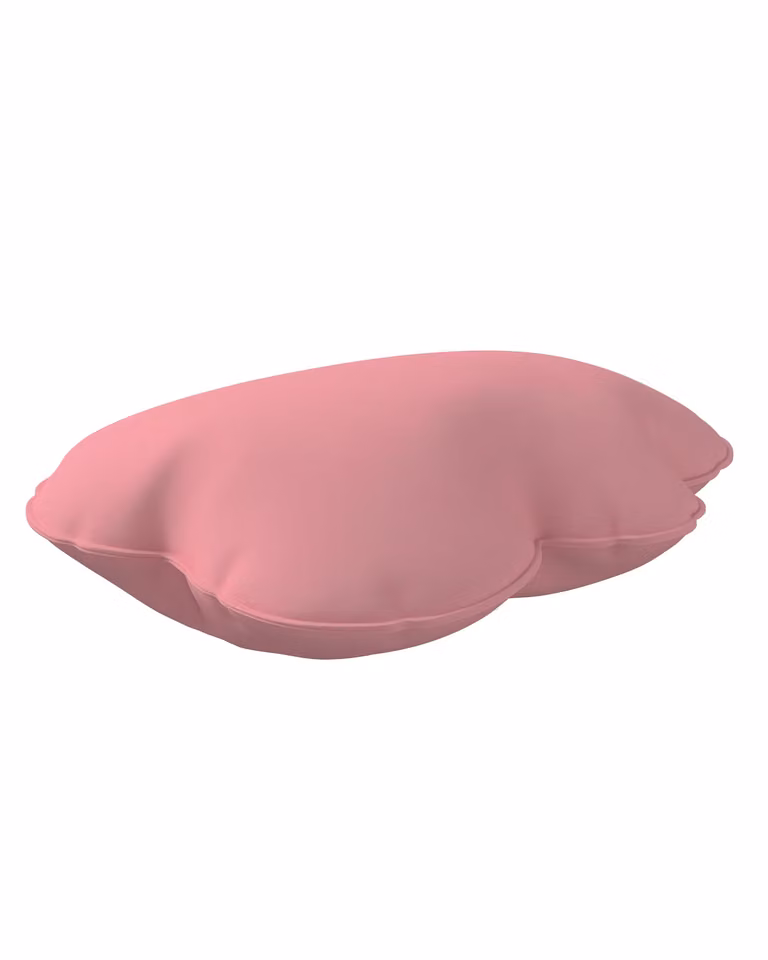 Poduszka Soft Cloud Yellowtipi różowa, prostokątna, materiał pluszowy i welurowy, wypełnienie z włókna sztucznego, przyjazna dla alergików, wymiary: 55 x 55 cm