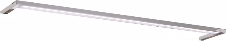 FACKELMANN Oświetlenie górne LED do szafki z lustrem SCENO / Wymiary (szer. x wys. x gł.): ok. 56 x 2 x 10 cm / Wysokiej jakości oświetlenie LED do łazienki / Kolor: srebrny / Klasa efektywności energetycznej A