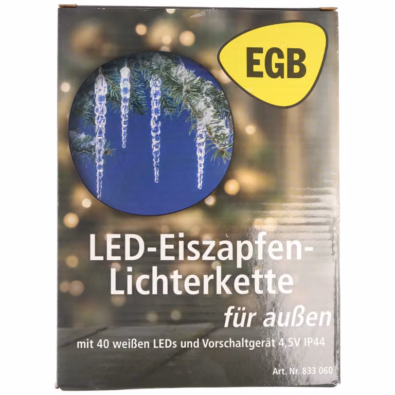 EGB LED sople świetlne 40 stożków białe LED 4027236043409