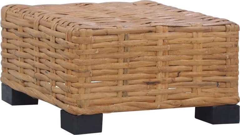 Stolik kawowy, 47 x 47 x 28 cm, naturalny rattan