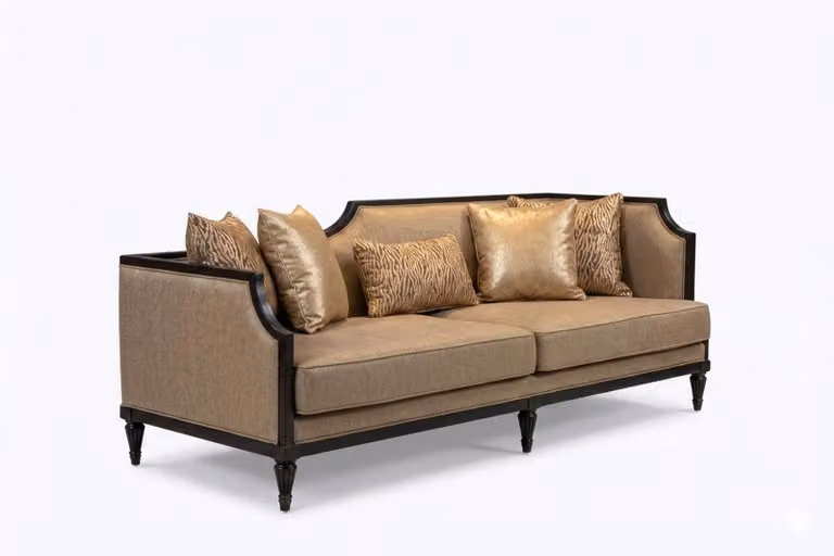 Trównież: Sofa dwuosobowa, fotel, stoliki boczne, czarny, nowoczesny, klasyczny, drewno