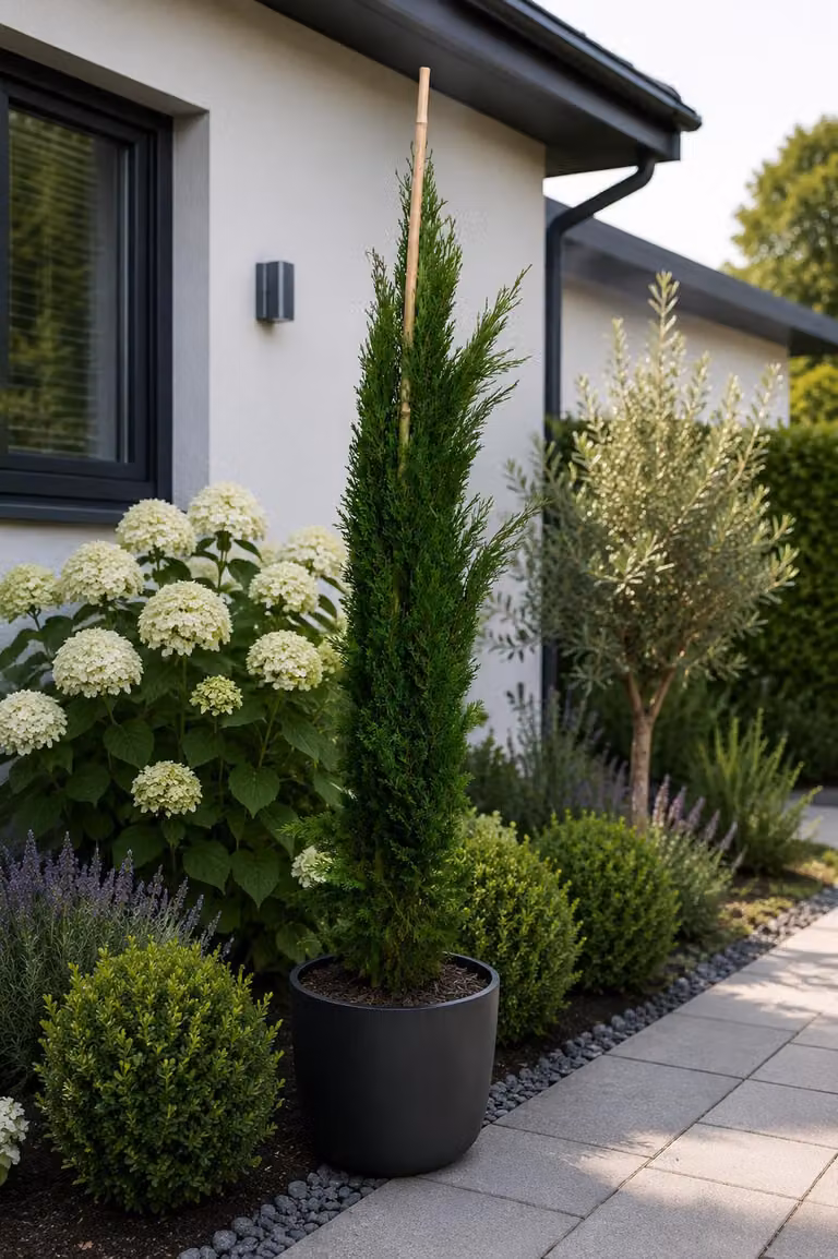Cupressus sempervirens Totem: 100–120 cm | Cyprys kolumnowy | Śródziemnomorski cyprys włoski | Zimozielone drzewo ozdobne