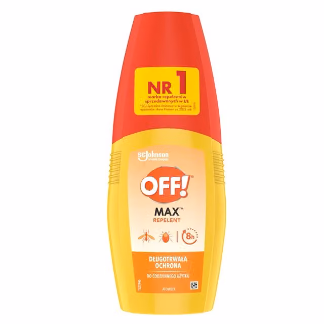 Skuteczny środek przeciw komarom i kleszczom w atomizerze, 20% ikarydyny, OFF! Max 100 ml
