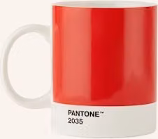 Kubek z uchem Pantone czerwony ceramiczny