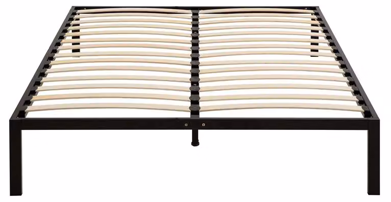 Łóżko metalowe - Rama łóżka - Łóżko dla gości - 160 x 200 cm - Minimalistyczne