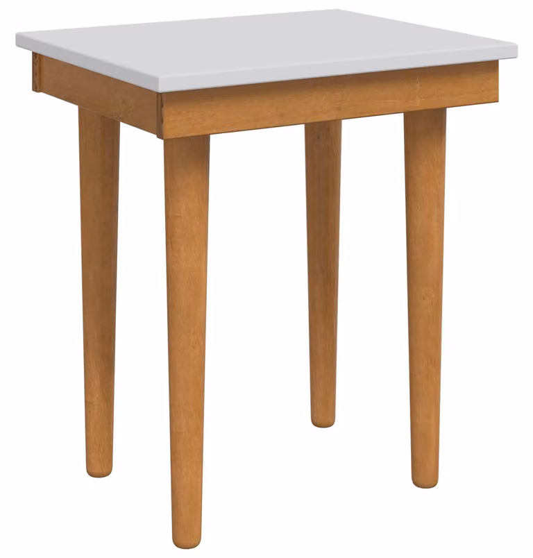 vidaxl Stołek do Toaletki FAUSKE Biały 40 x 33 x 45 cm
