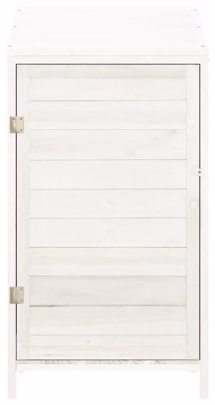 Szafka zewnętrzna – skrzynia ogrodowa – pomieszczenie gospodarcze – rama stalowa – dach miedziany – 55x52x112 cm – głęboki brąz