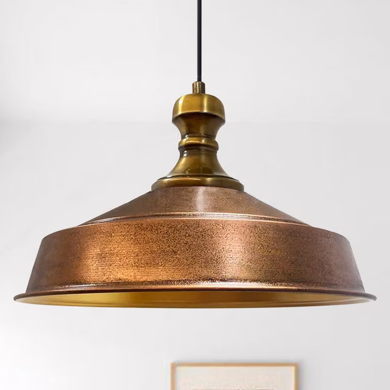 Lampa wisząca | Asletl-Knob | Metal Kolor miedziany Ø41 E27 Lampa wisząca Industrial Vintage