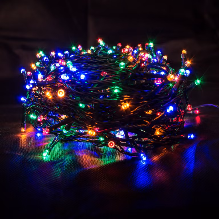 Wróżki wielokolorowe 400 LED kolorowe wróżki wewnętrzne i zewnętrzne 230V IP44