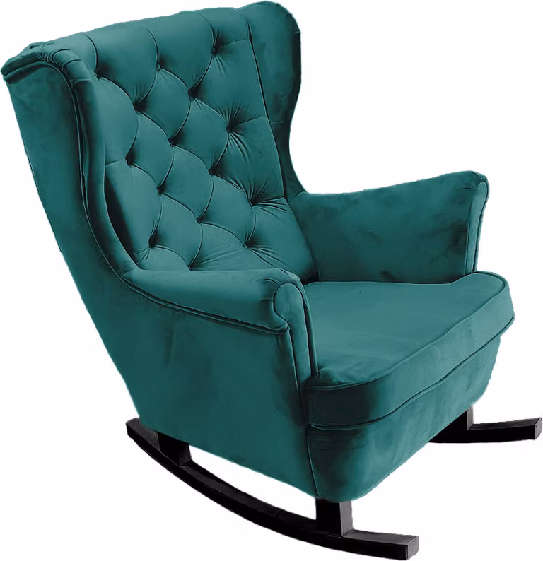 DomoHome fotel rozkładany fotel podłokietniki fotel TV fotel wypoczynkowy fotel tapicerowany fotel kawowy fotel fotel fotel fotel do salonu fotel skrzydłowy | 102x81x95cm | Green_29850