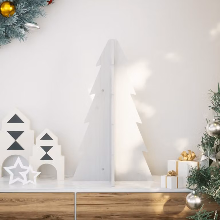 Maison Exclusive – choinka bożonarodzeniowa do dekoracji 69,5 cm Lite drewno sosnowe