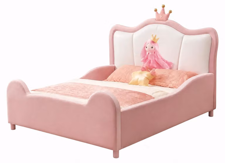 Łóżeczko dziecięce Rosa dla dziewczynek, motyw księżniczki, wysokiej jakości