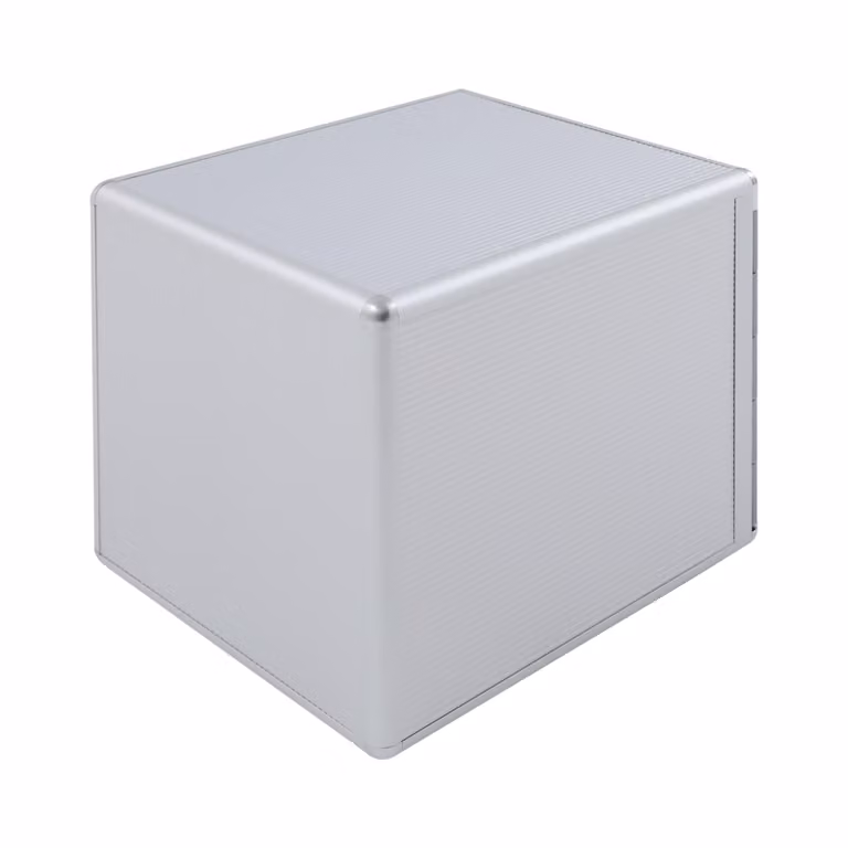 Organizatór do przechowywania dokumentów – 5 przegródek – wykonany z aluminium i MDF – wymiary: 36x30x30,5 cm – meble biurowe