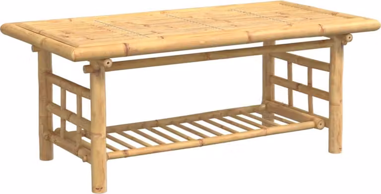 vidaXL Stolik kawowy 110x55x45 cm bambusowy