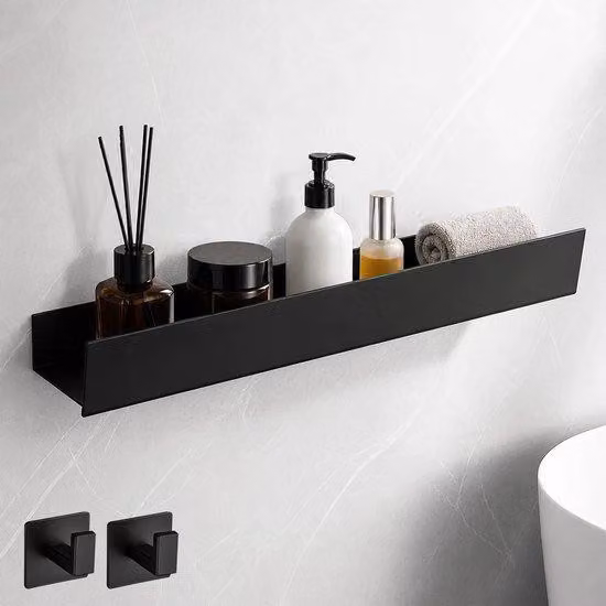Wandrek - Czarny - 59,5 cm - Aluminium - Do łazienki i kuchni