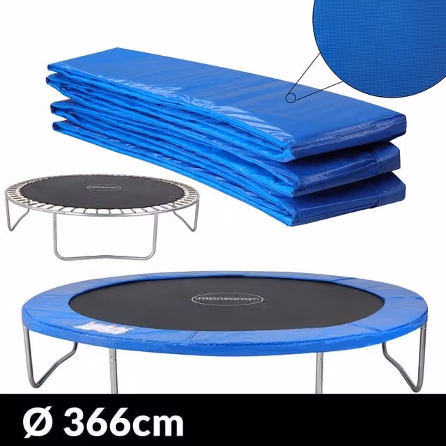 Niebieska osłona na sprężyny trampoliny monzana® z PVC o średnicy 366 cm