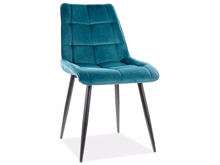 Krzesło CHIC VELVET turkusowe