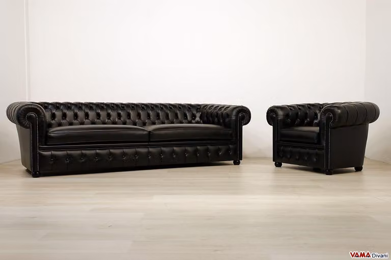 Chesterfield Design XXL Sofa Couch Garnitur 5+1 Sitzer Sofagarnitur Set Original