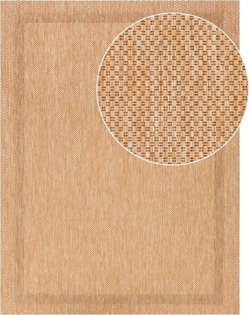 Dywan wewnętrzny i zewnętrzny Romana beżowy W: 80 cm, D: 250 cm