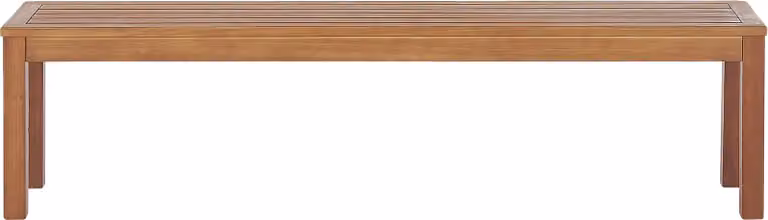 BELIANI Ławka ogrodowa naturalna lite drewno eukaliptus 170 cm do domu na taras balkon styl rustykalny nowoczesny design