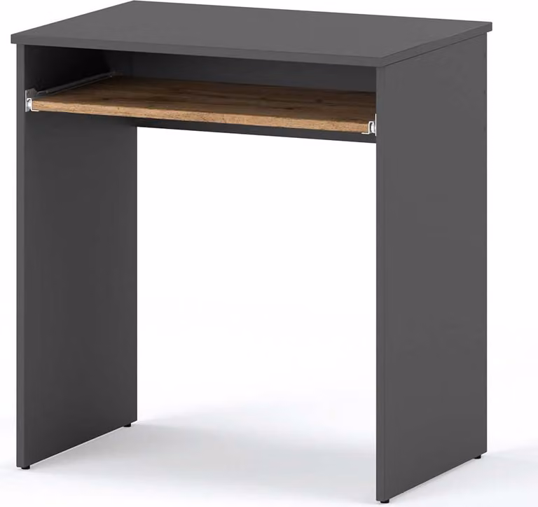 STIV Möbel | School Gaming Computer Desk Grey Wotan Oak 68 CM, z półką