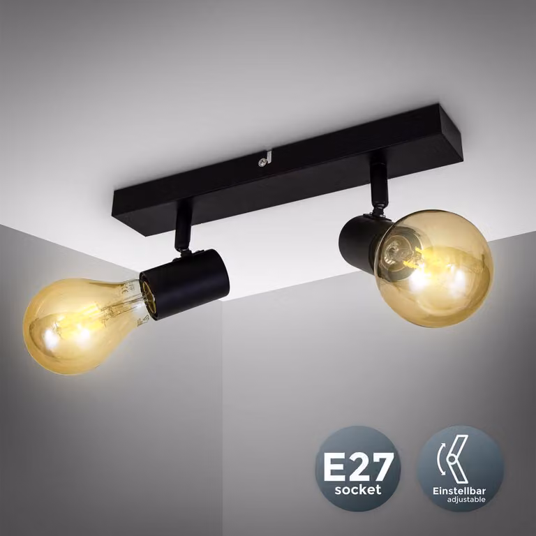 Lampa sufitowa retro lampa sufitowa vintage spot matowy industrialny salon korytarz E27