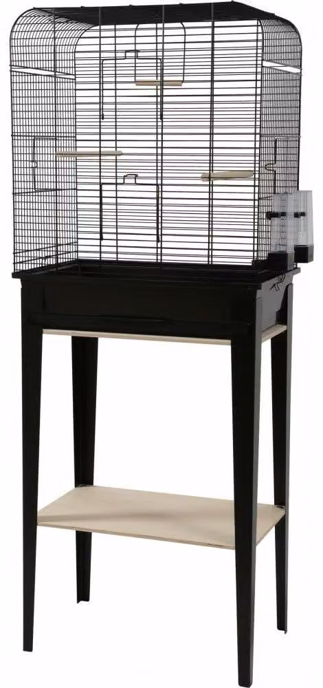 Zolux Birdcage szykowny loft z czarnymi meblami