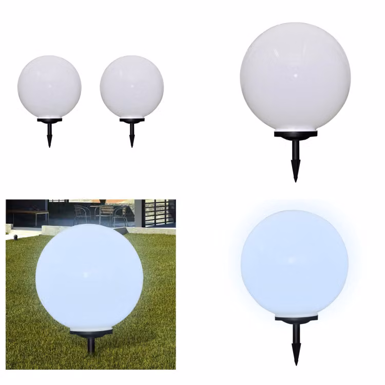 vidaXL Oświetlenie ścieżki 2 szt. LED 50 cm z kolcem - Lampa ogrodowa - Lampy ogrodowe - Oświetlenie ogrodowe - Lampy ogrodowe