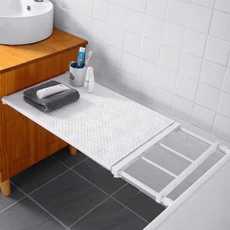 Rozsuwana przegroda regałowa 38-60 cm - Regulowana - Przegroda do regału - Regał do przechowywania - Maksymalne obciążenie 7-12 kg - Łatwa instalacja
