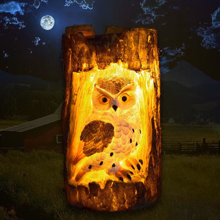 Solarna lampa dekoracyjna do ogrodu, LED, wodoodporna, ciepła biel, wymiary: 10x18 cm